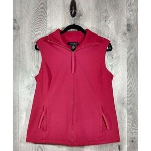 The Limited Vest Womens Size Medium Fleece Stretch Full Zip Pockets Sleeveless